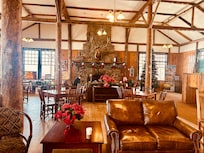 Inside of the main lodge