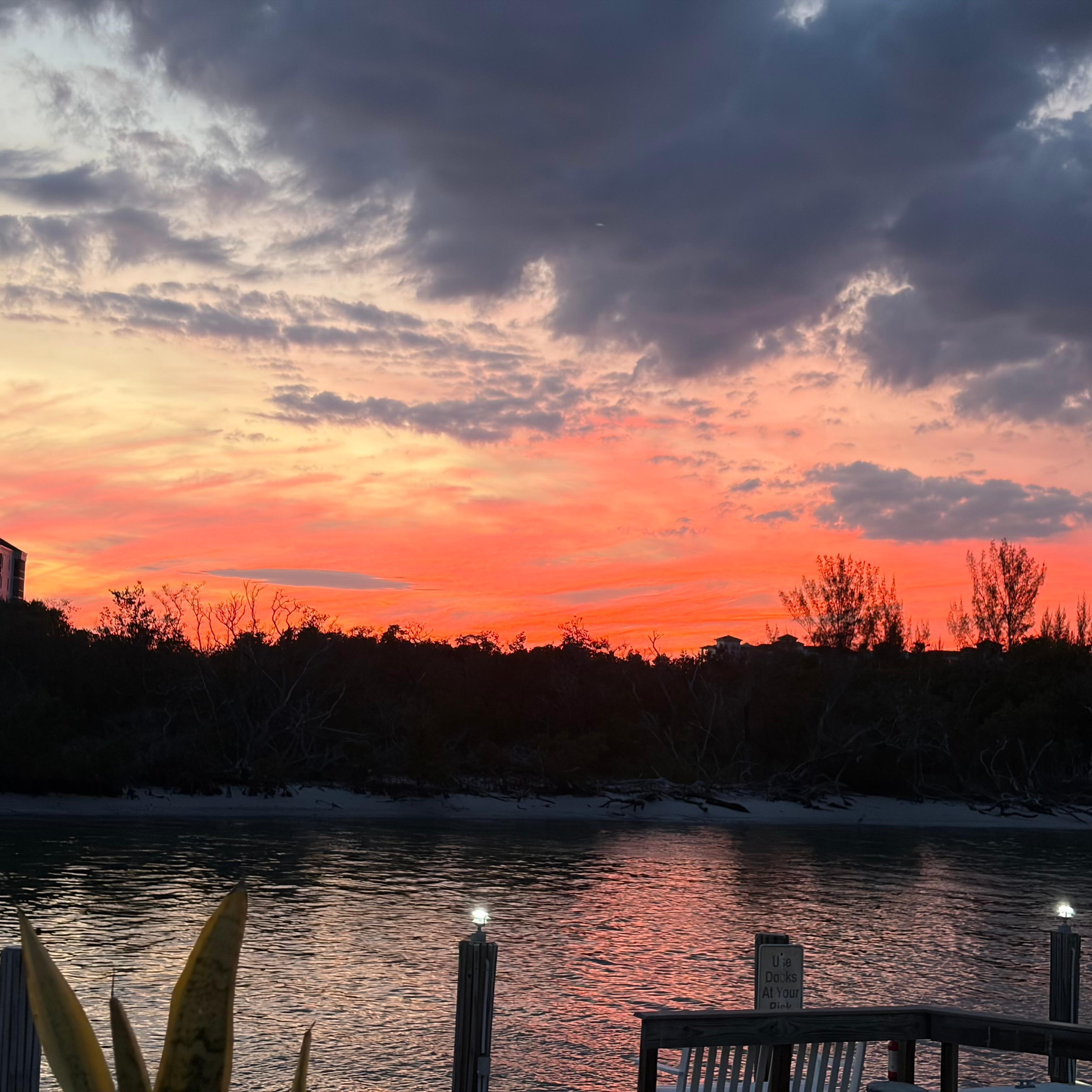 After sunset from the deck