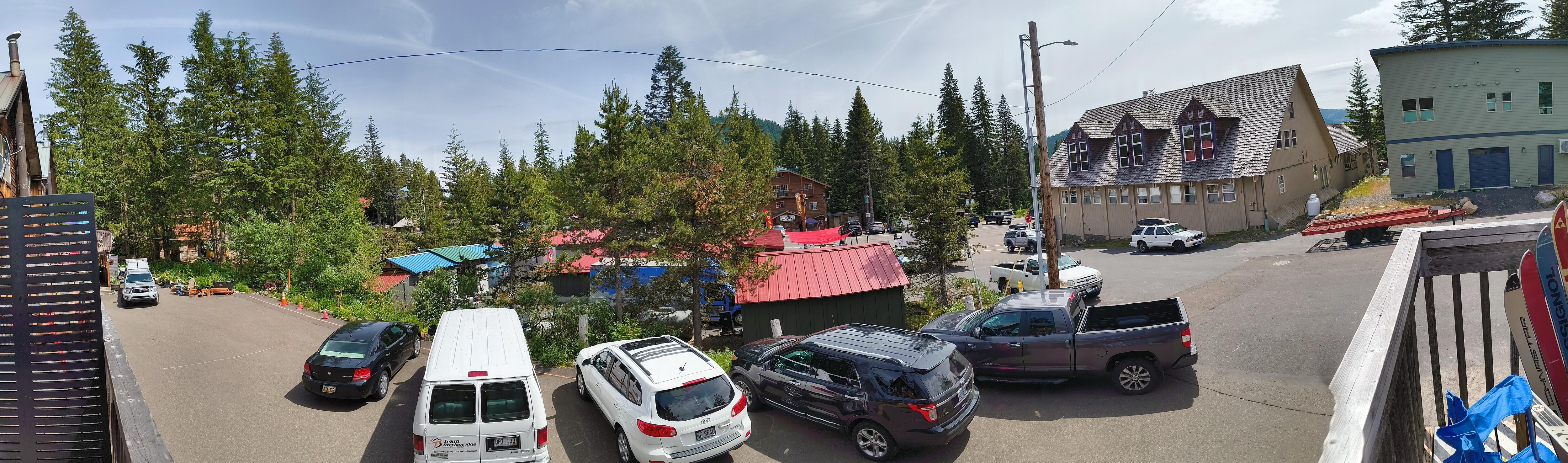 Panorama view from deck