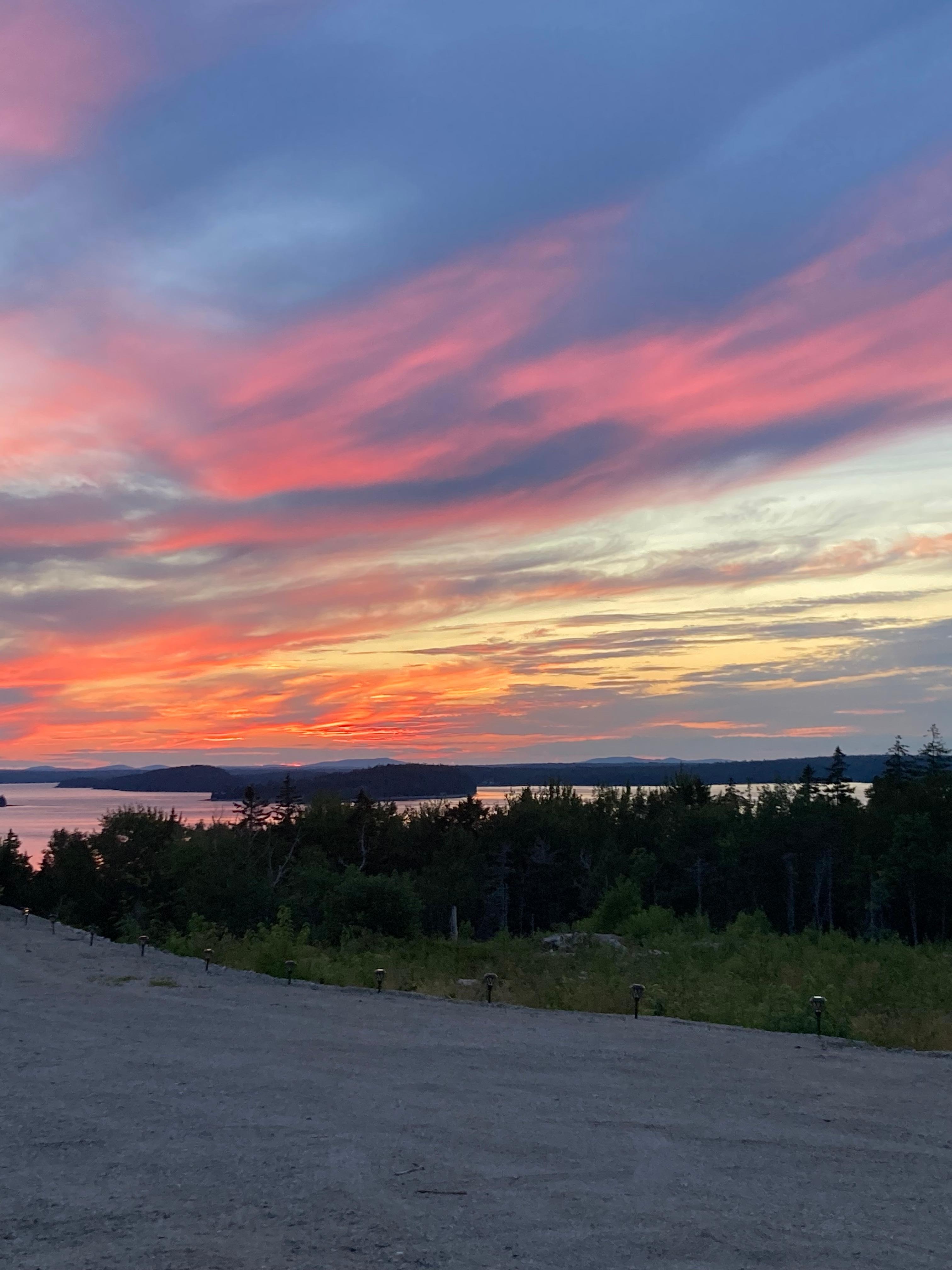 Sunset from our porch 