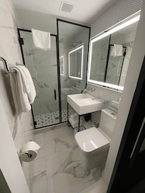 Updated bathroom but small and compact