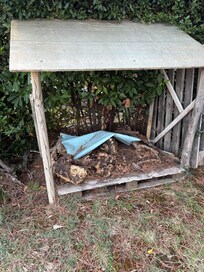 Holzvorrat für Pizzaofen und Grill