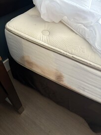Blood on mattress in 2nd room