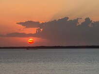 Sunset on the beech.