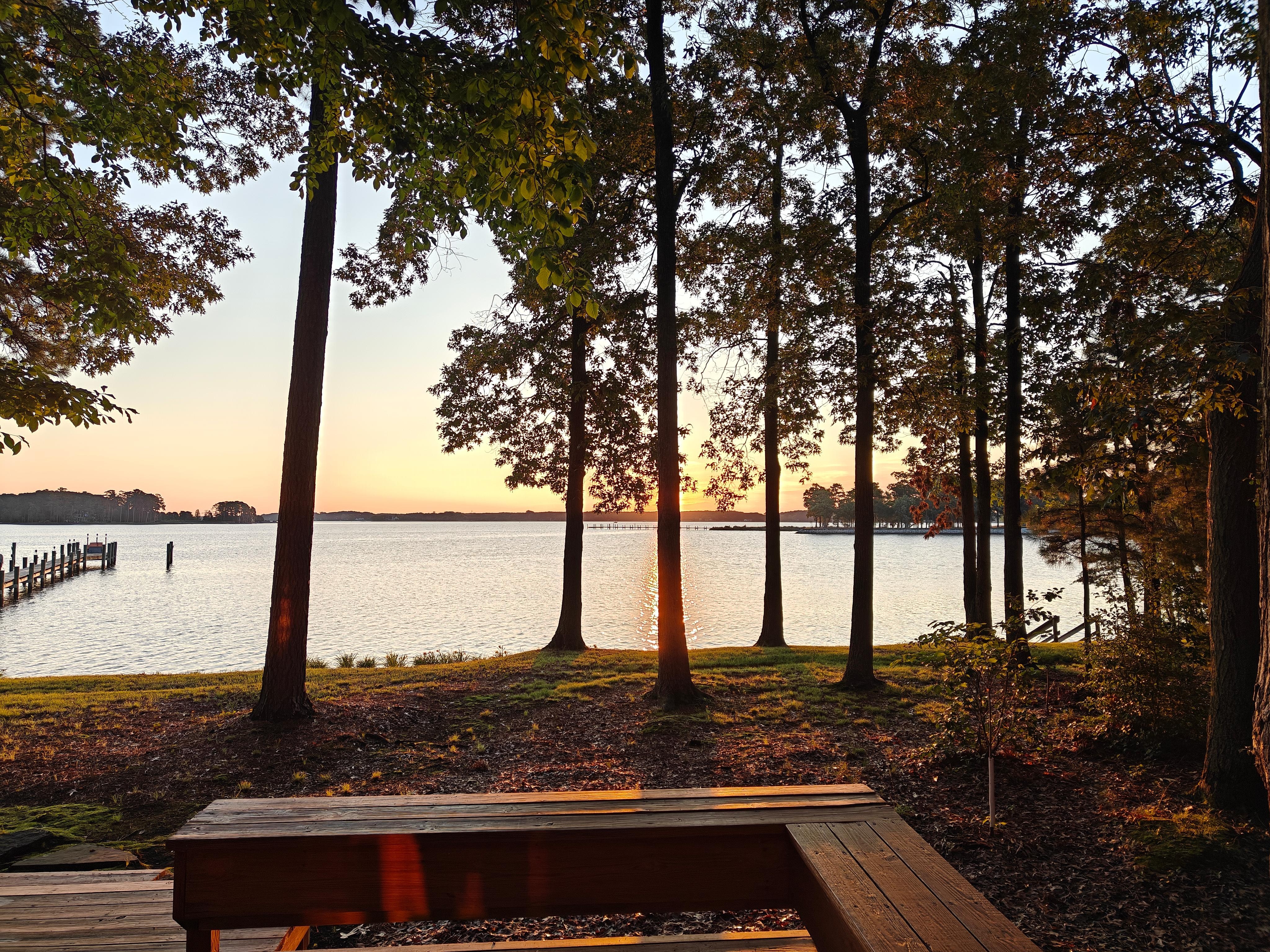 The cove just after sunrise.