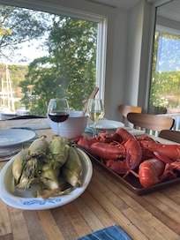 Lobster dinner from down the street!