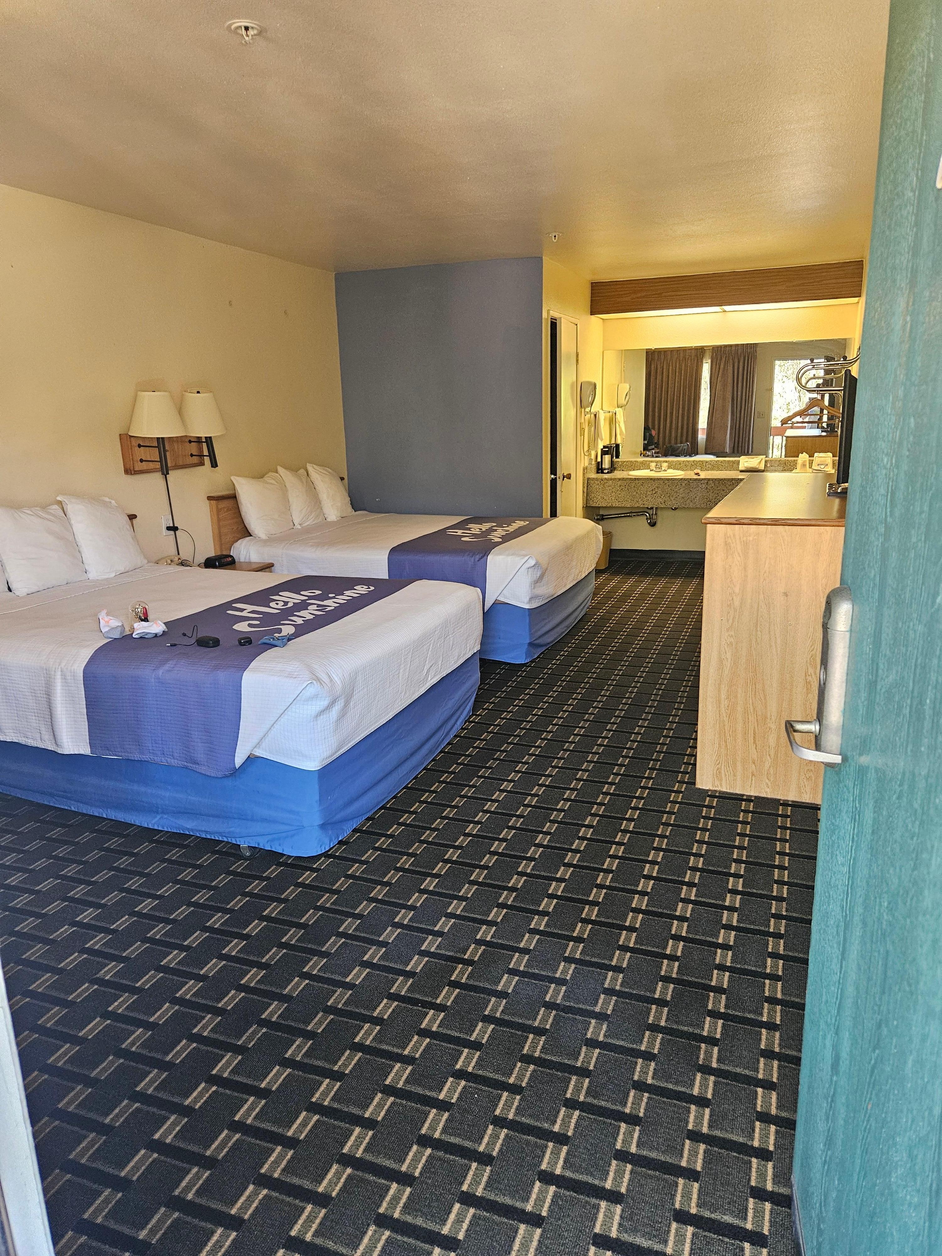 The room itself was clean and tidy. It was even bug free.