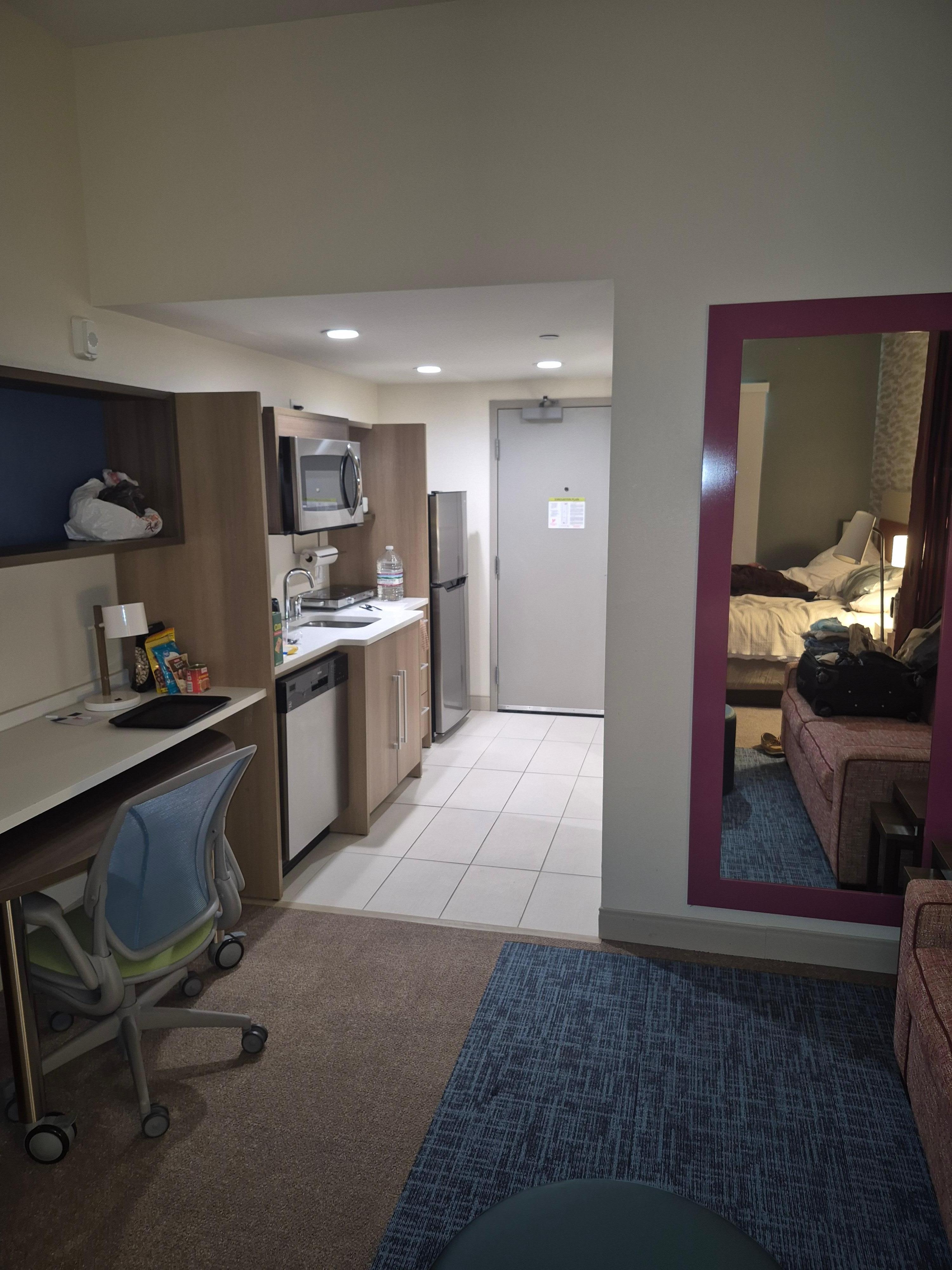 Don't mind my belongings, felt like I was in my very own apartment or new purchase home! 