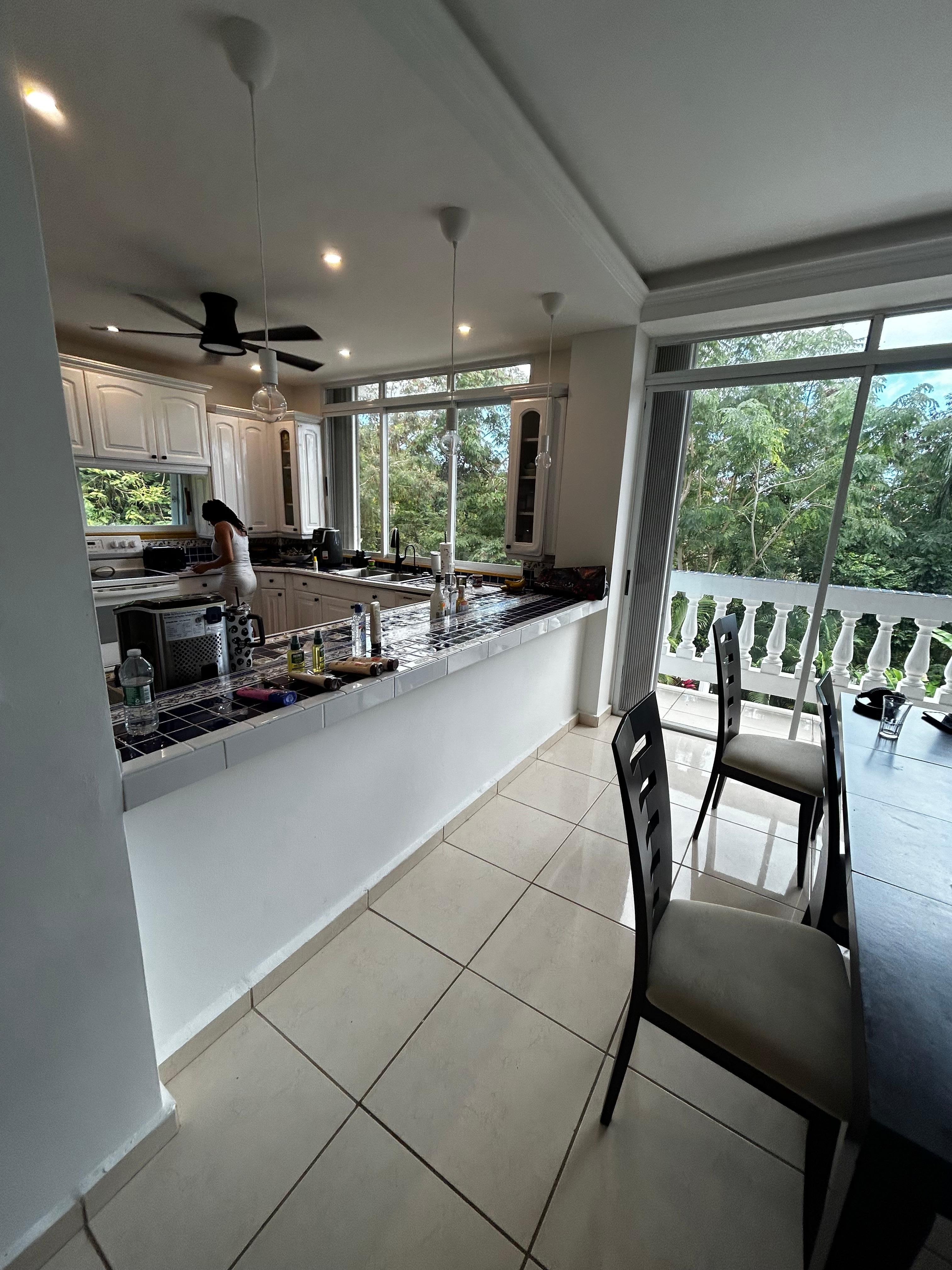 Kitchen and dinning room view