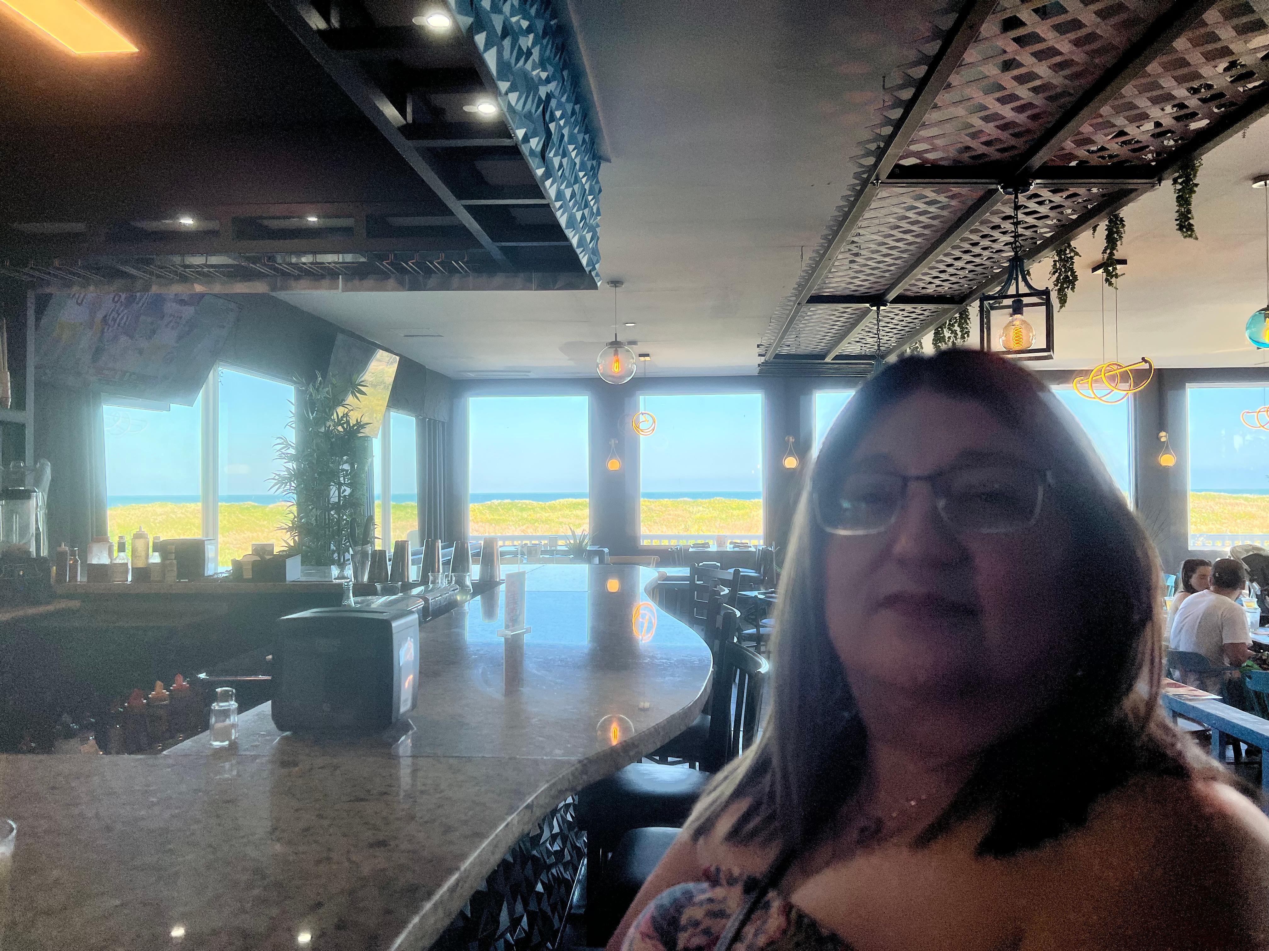 Restaurant with view right next-door to the hotel