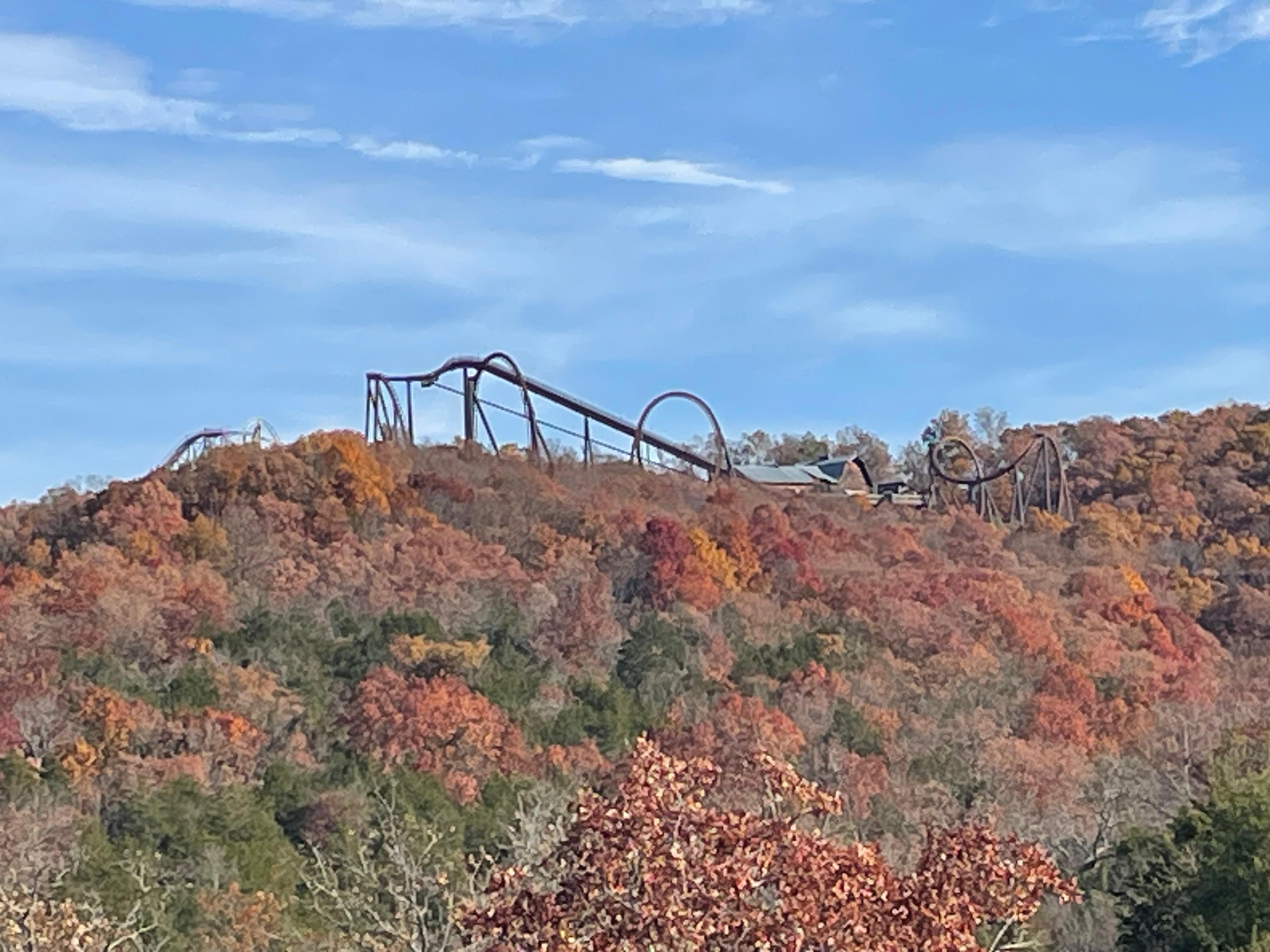 View of Silver Dollar City from the deck!!