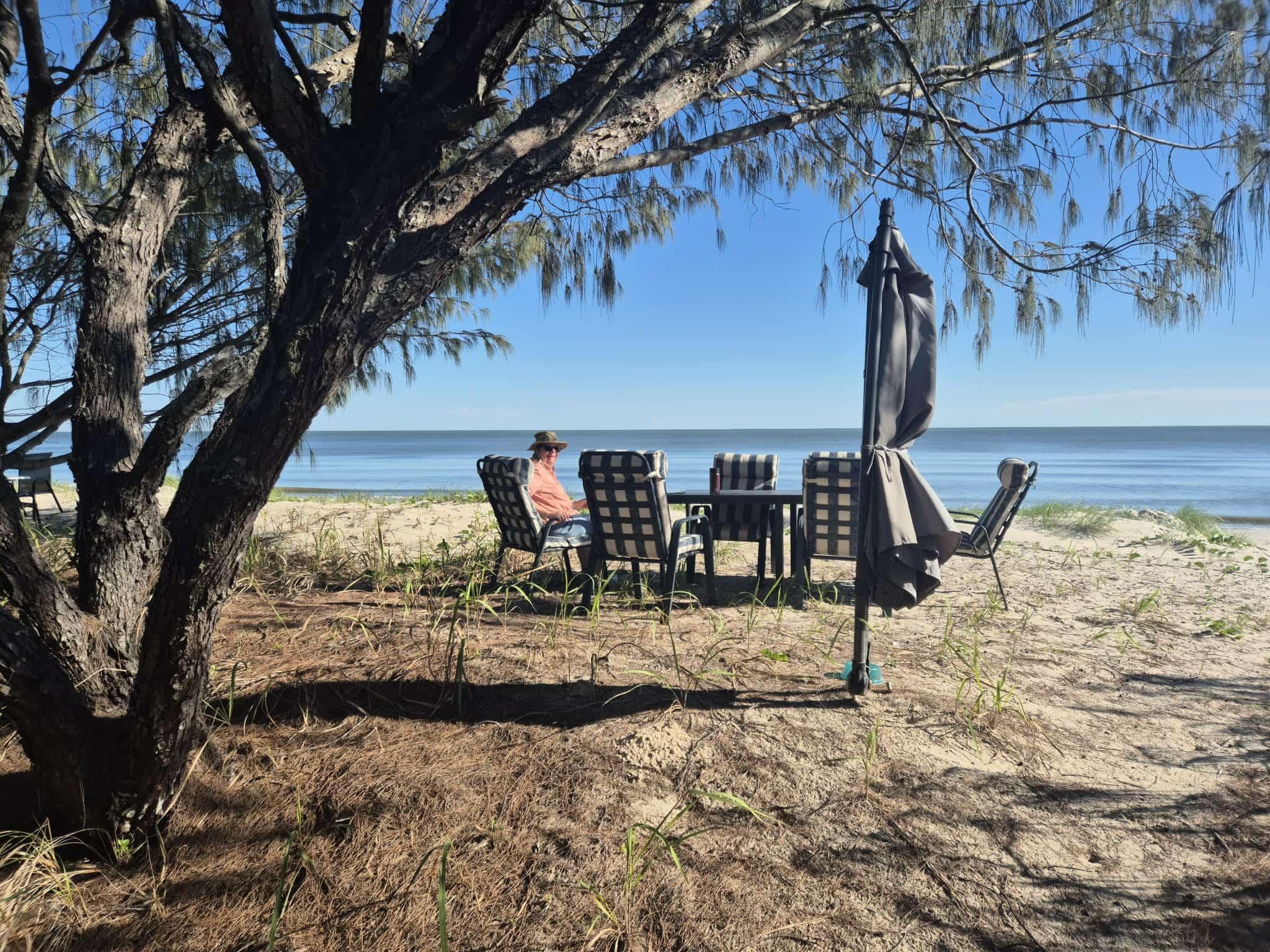 Whitehaven's dune sitting 