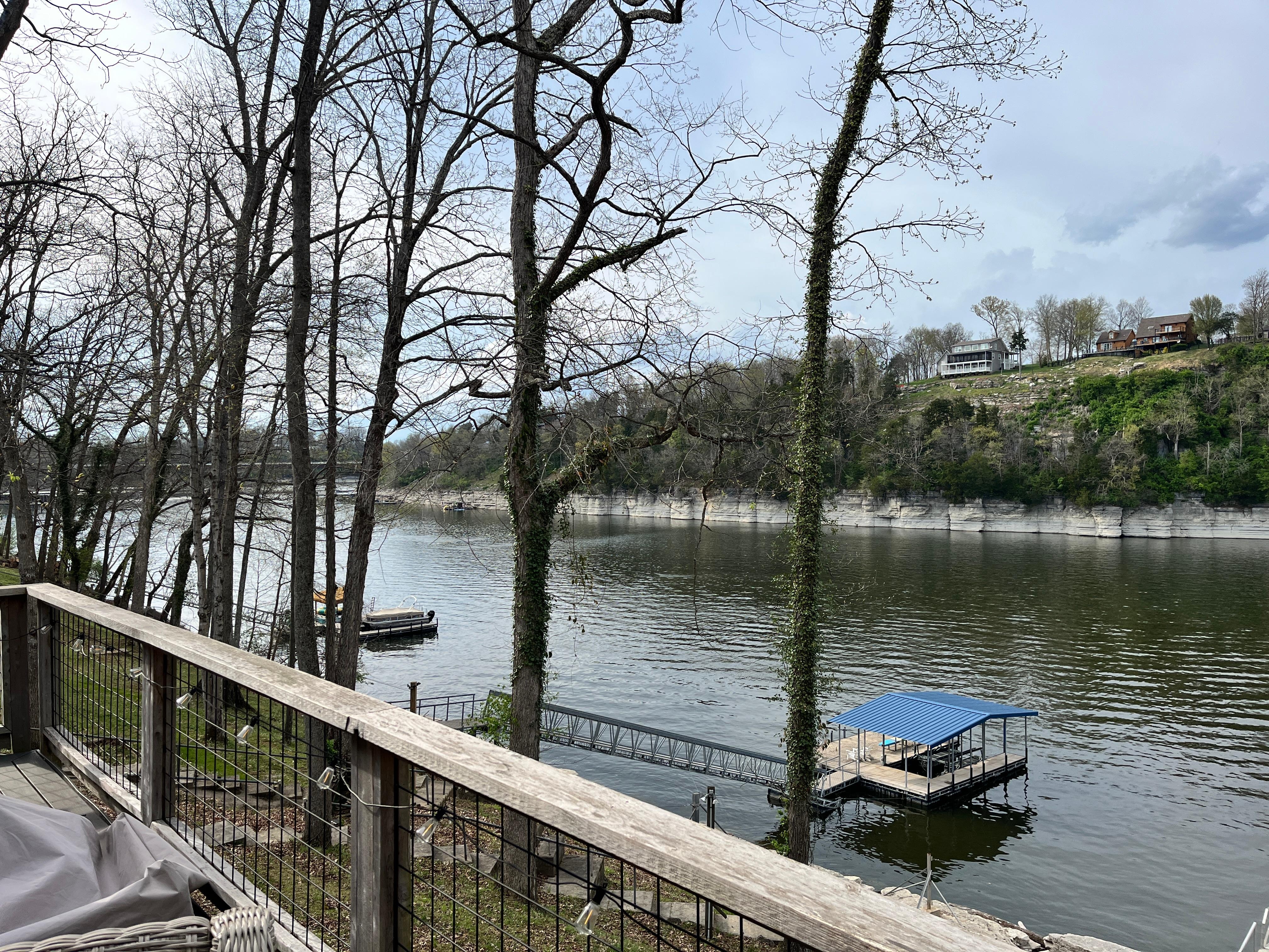 Harrington Lake winter water level.