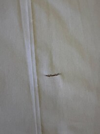 Lençol rasgado e colchão sem capa