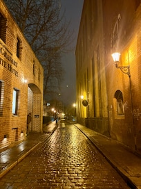 View of the beautiful quiet street