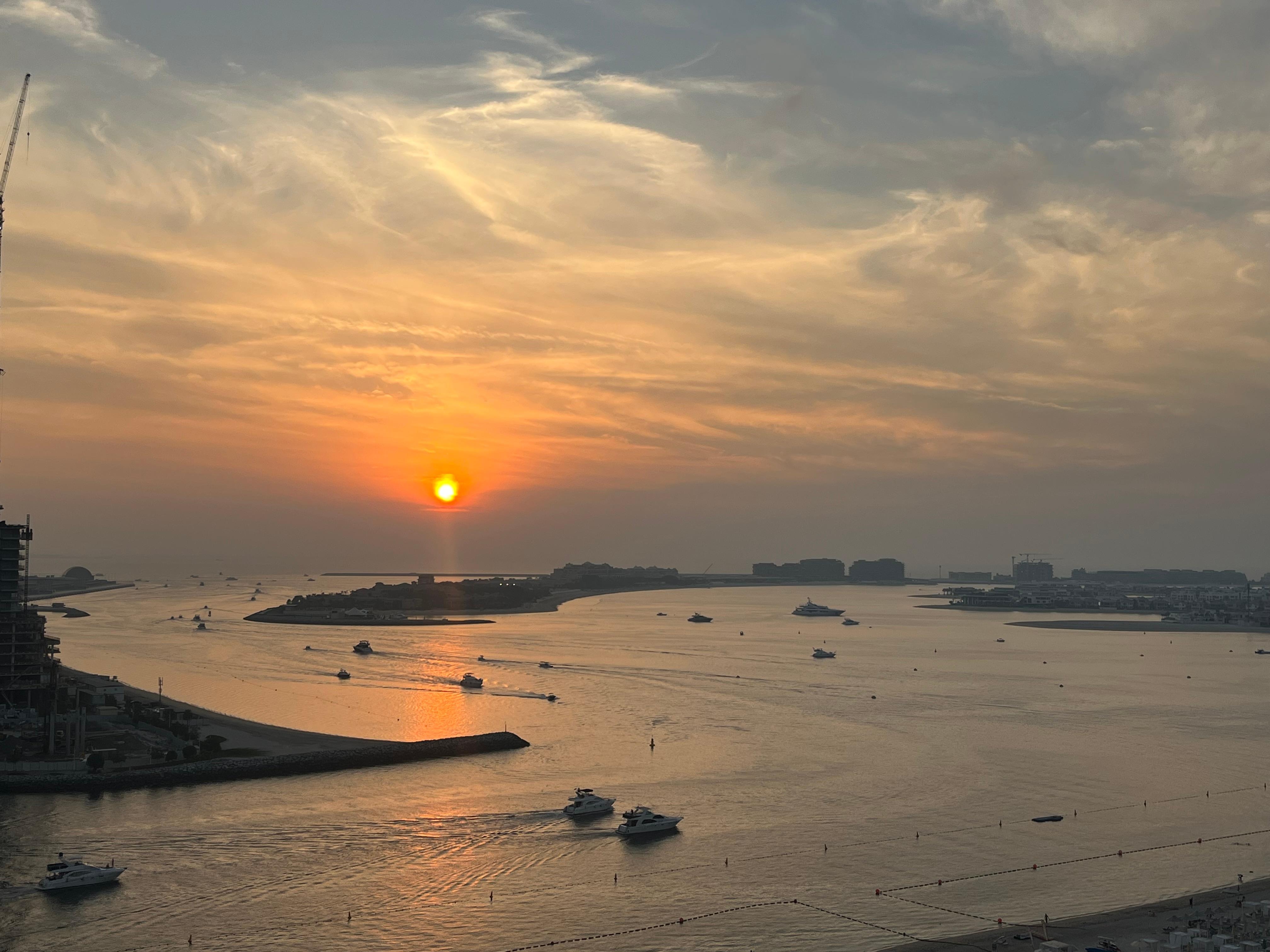 Utsikt fra restaurant i 13. etasje