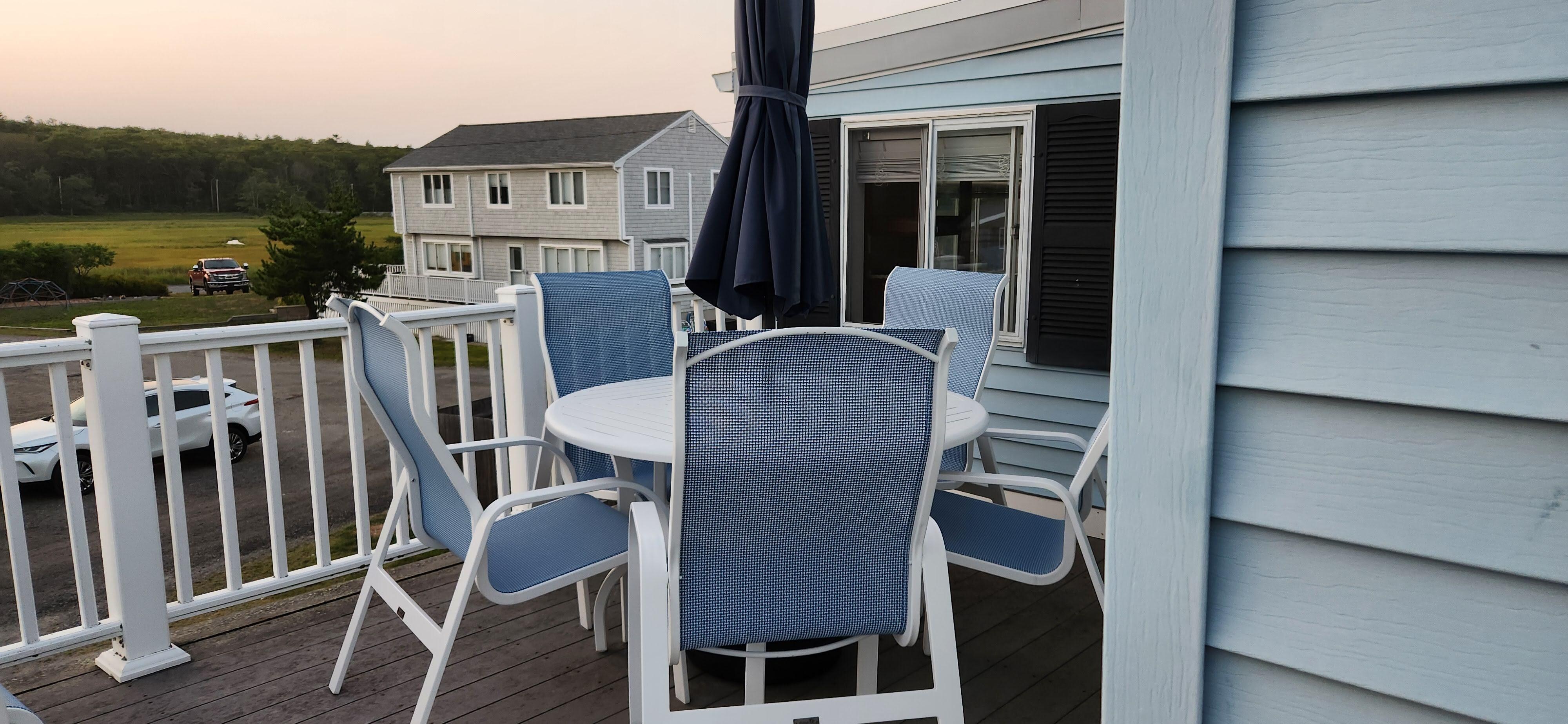 Marsh view behind the house