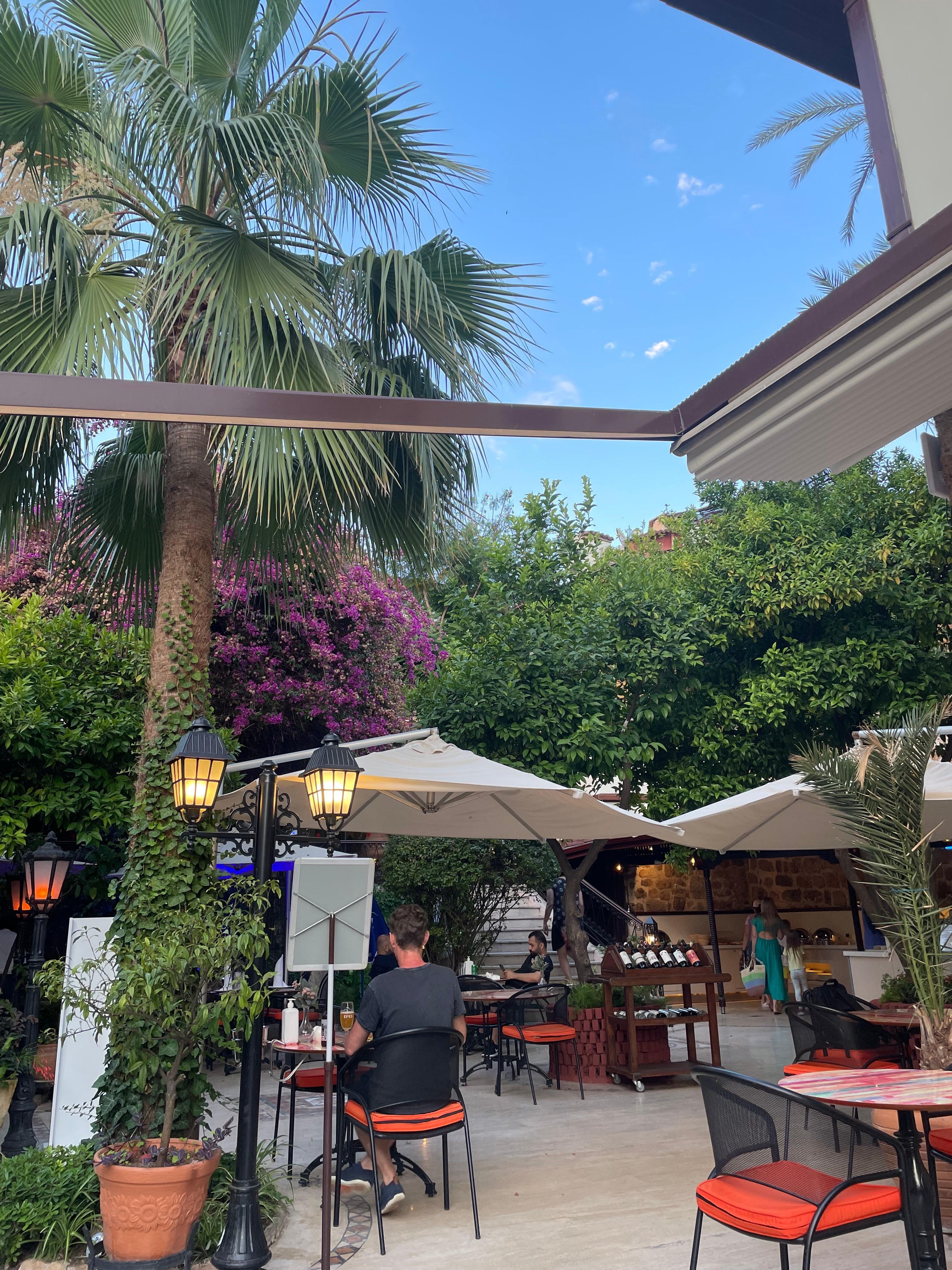 The restaurant area at the hotel 