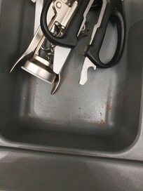 Spice dust left in cutlery draw