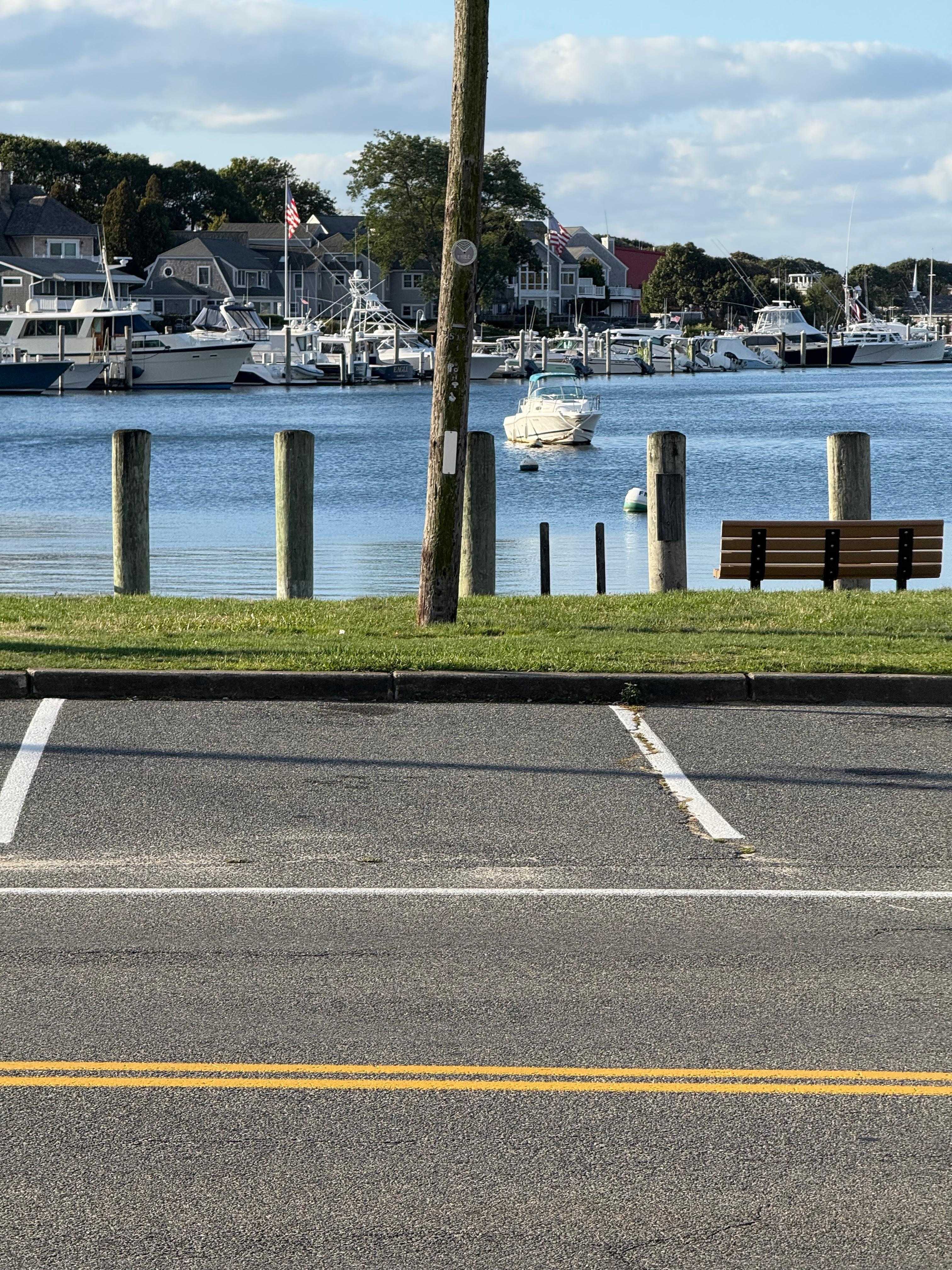 Harbor in front of the hotel, beautiful scene.