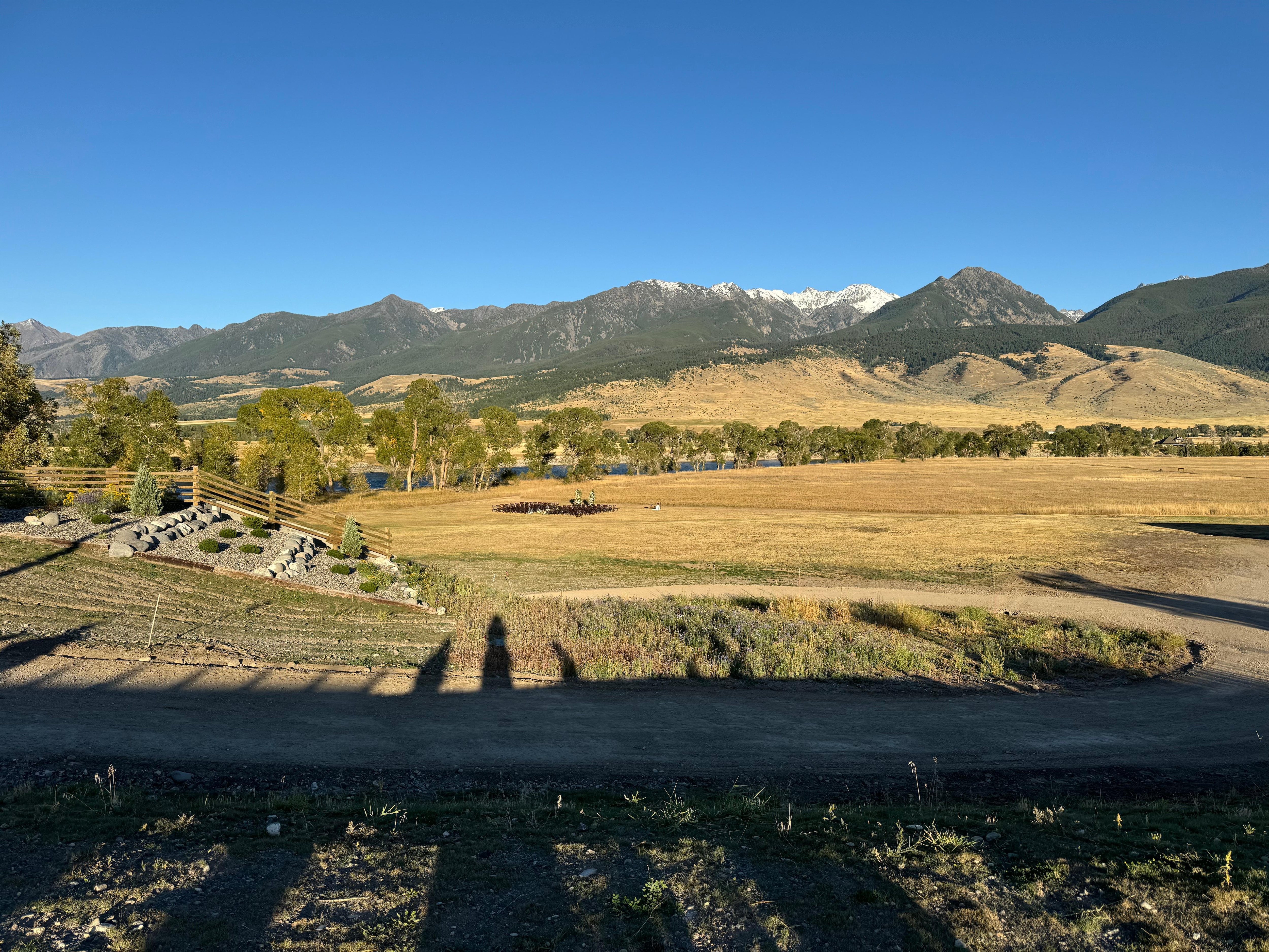 View of the mountains. 