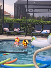House Pool has pool toys
