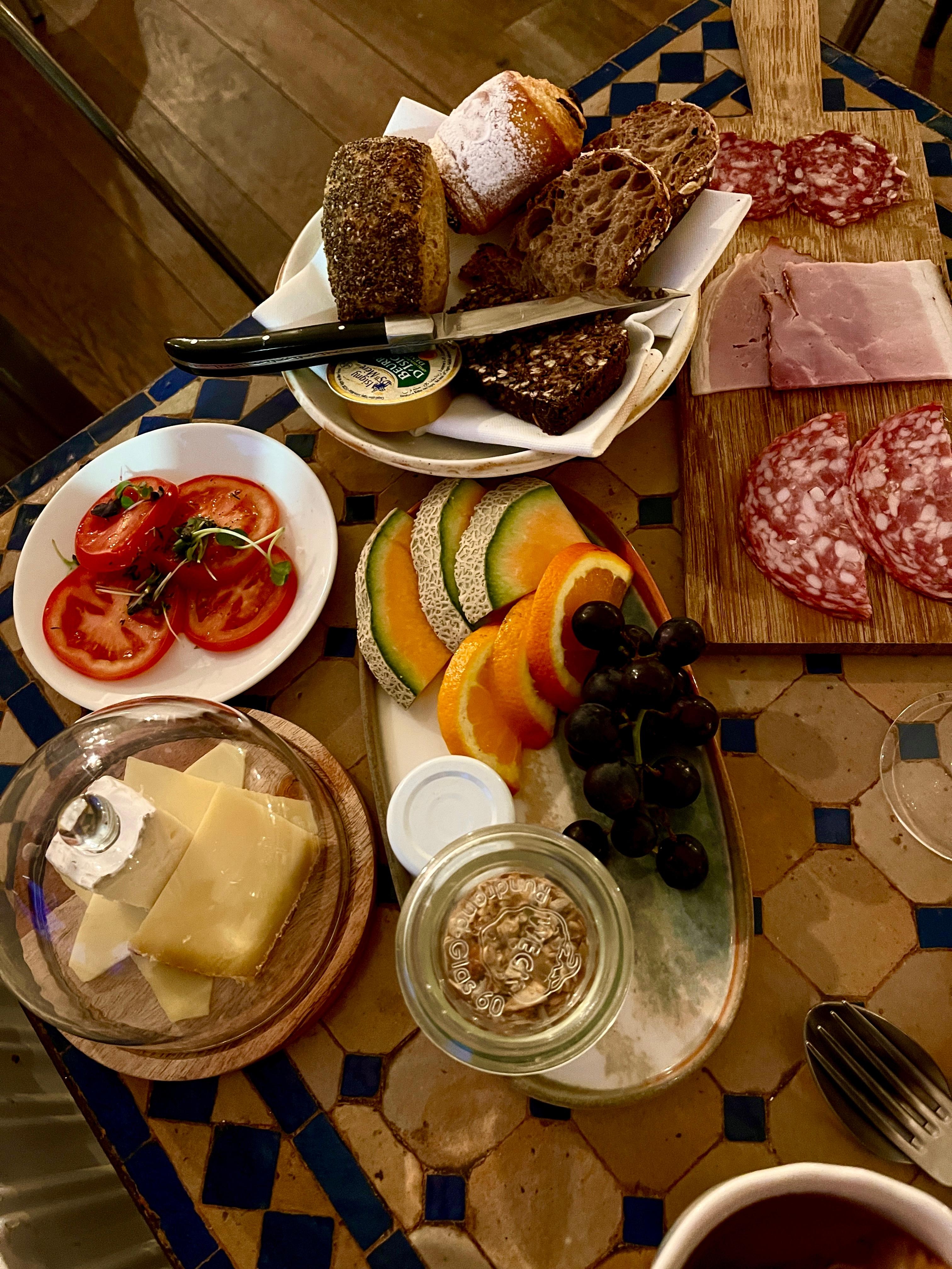 Jeg tilkøbte en Skøn morgenmad alle pengene værd. 