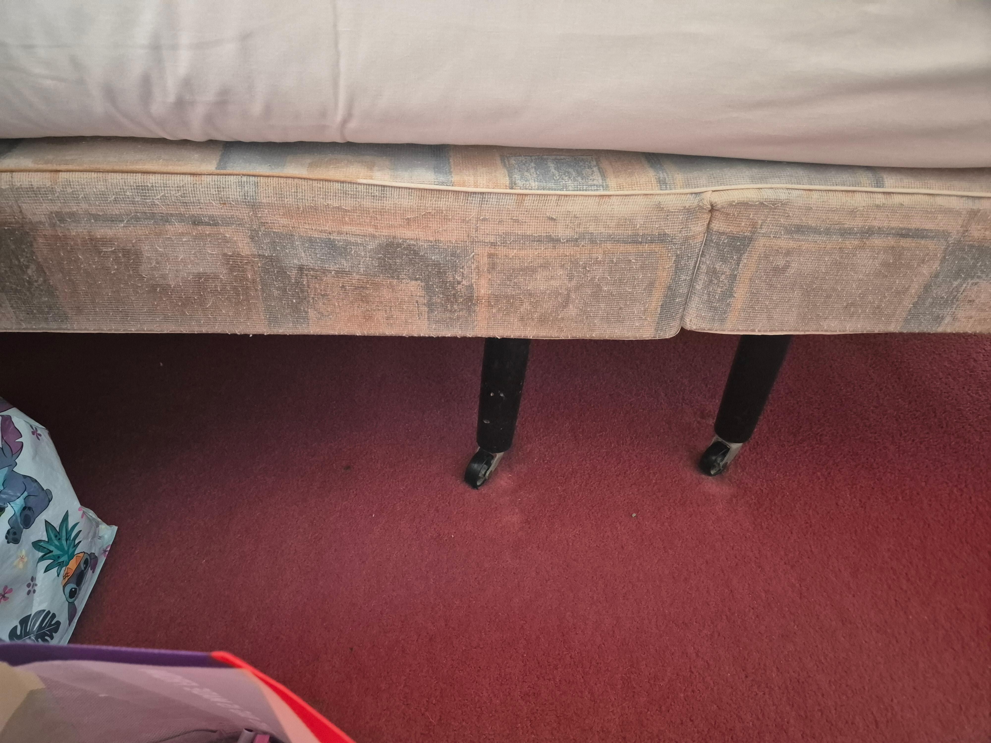 Watermarks on bed base