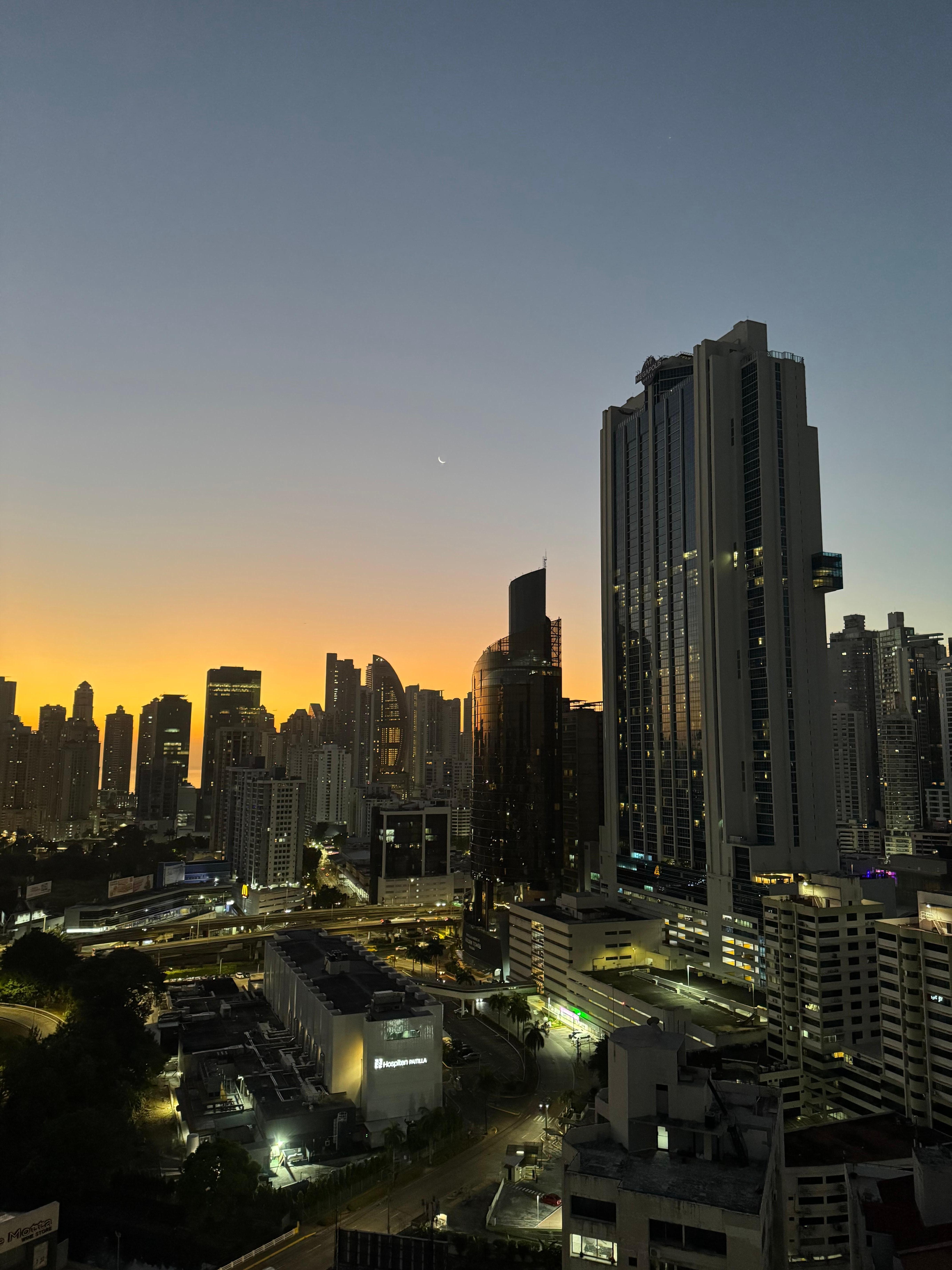 Views from the apartment rooftop