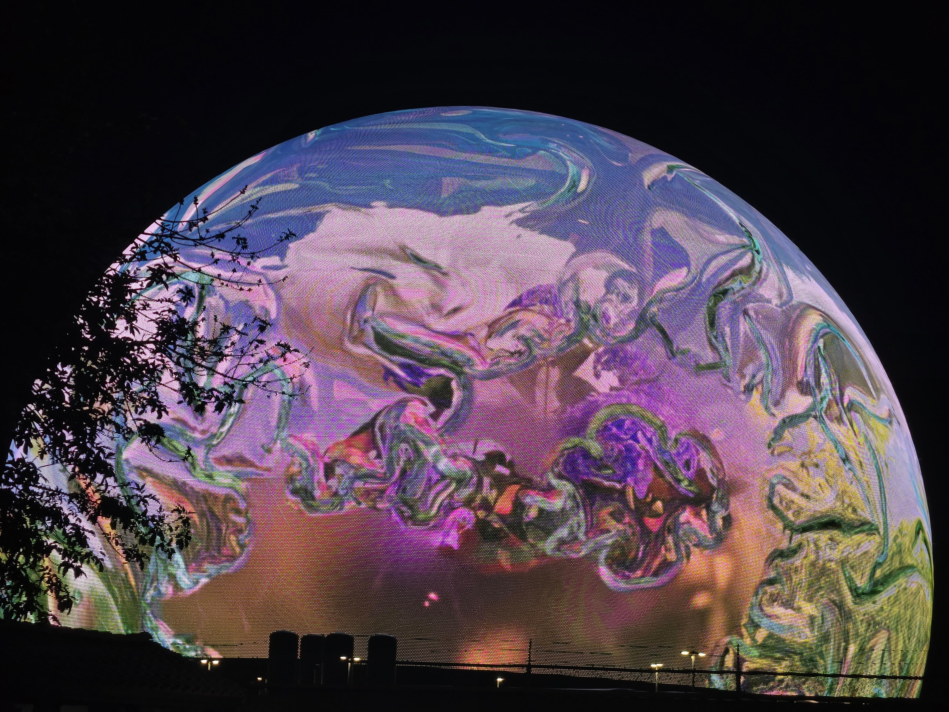 The lights on the Sheree change often.  They are a show on themselves.