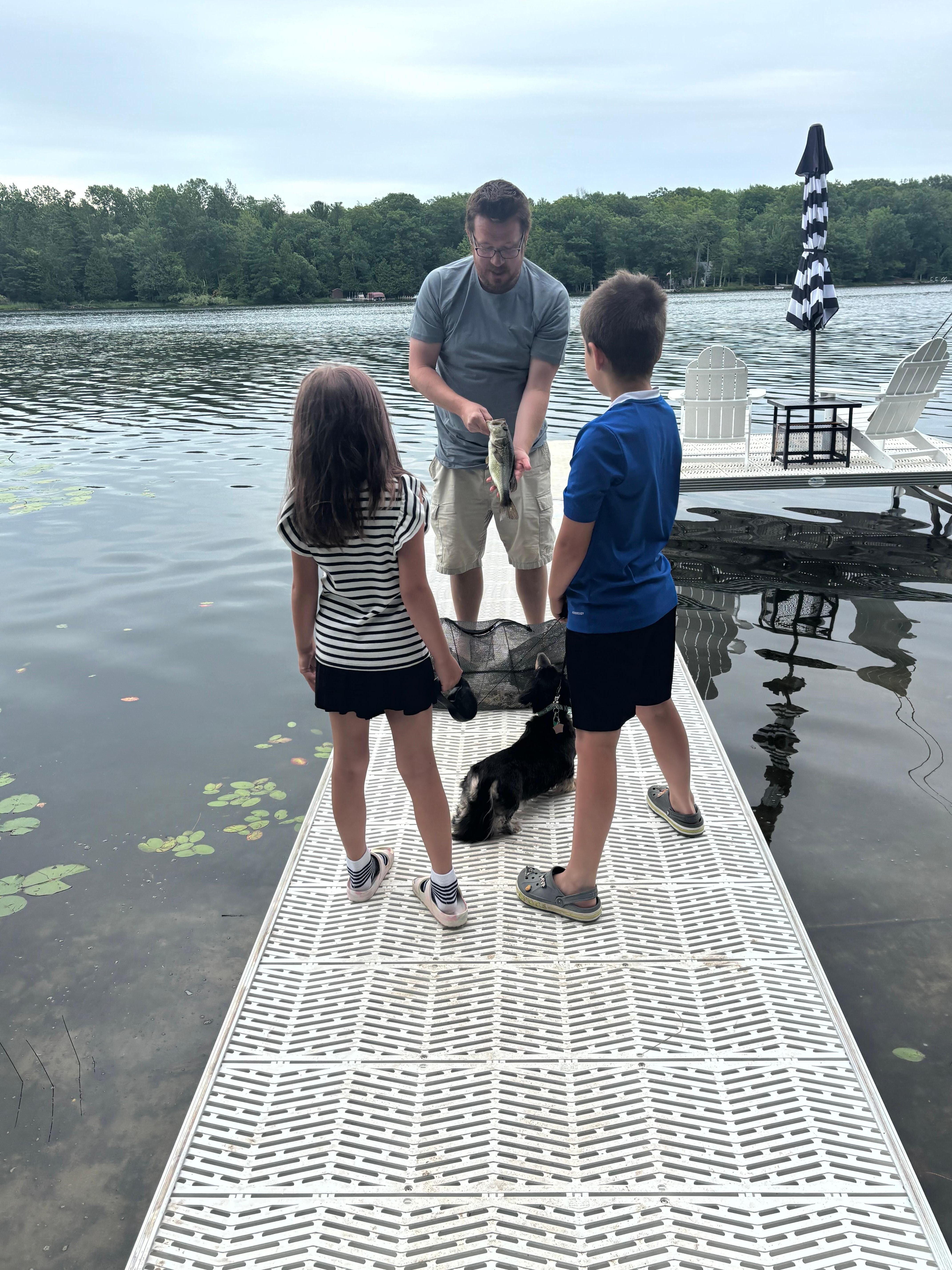 Big bass on the dock!