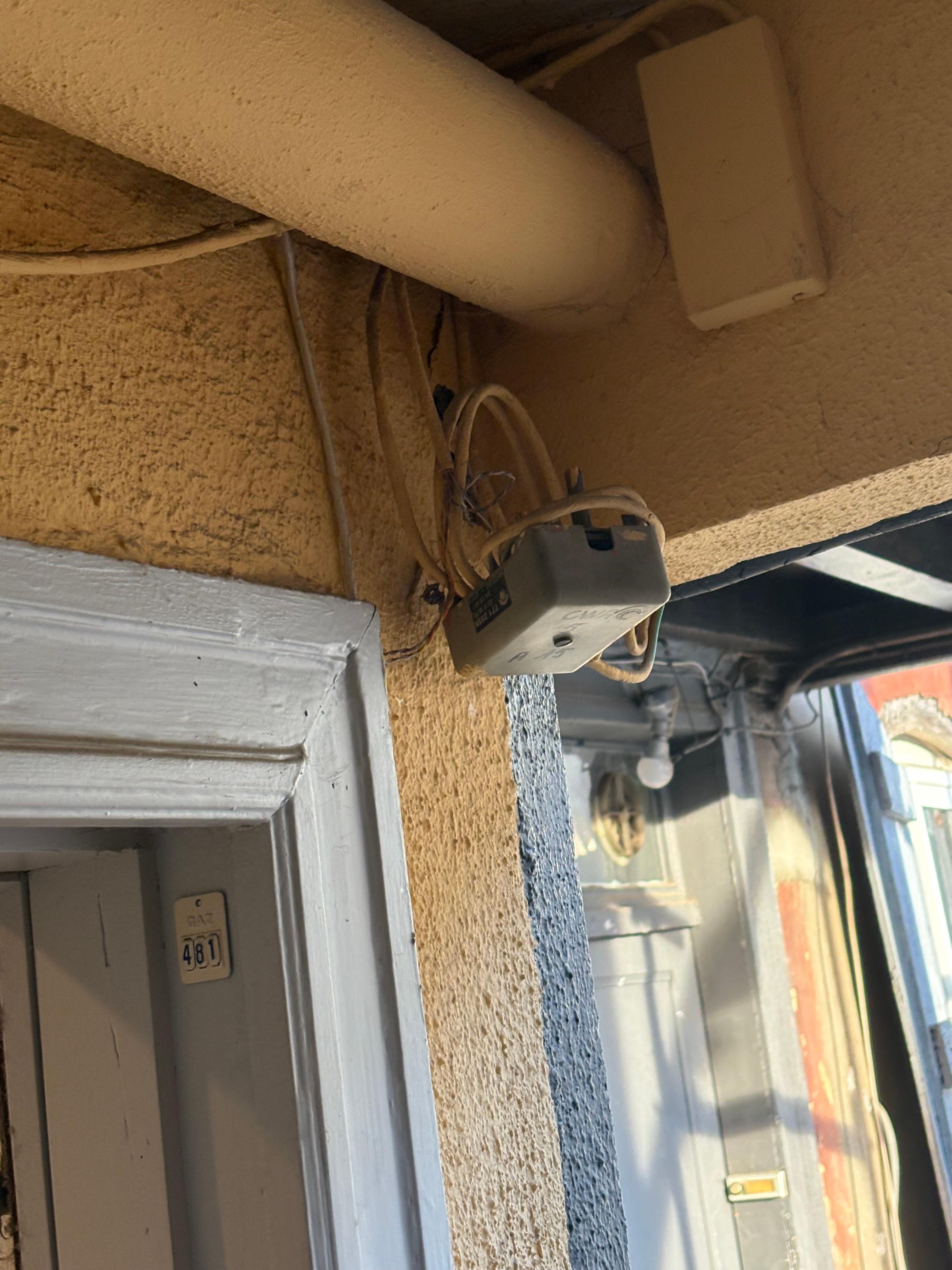 I wasn’t sure what this was - but the wires aren’t connected to anything and probably should have been. None of these pictures were in the VRBO advertisement - had it been I would not have booked this accommodation