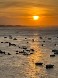 Pôr do sol na pousada