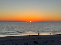 sunset from the balcony