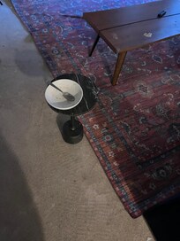 The dirty dish which greeted us on arrival.