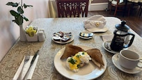 Pescatarian breakfast at the Victoria hotel