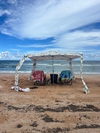 Beach to ourselves, great evenings hanging out