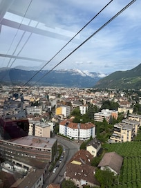 Bolzano from the lower part of the cable car