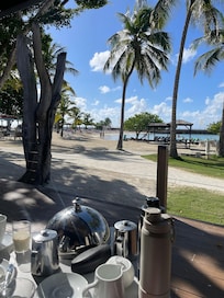 View while having breakfast.