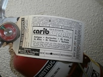 Fire extinguisher expired August 2017.