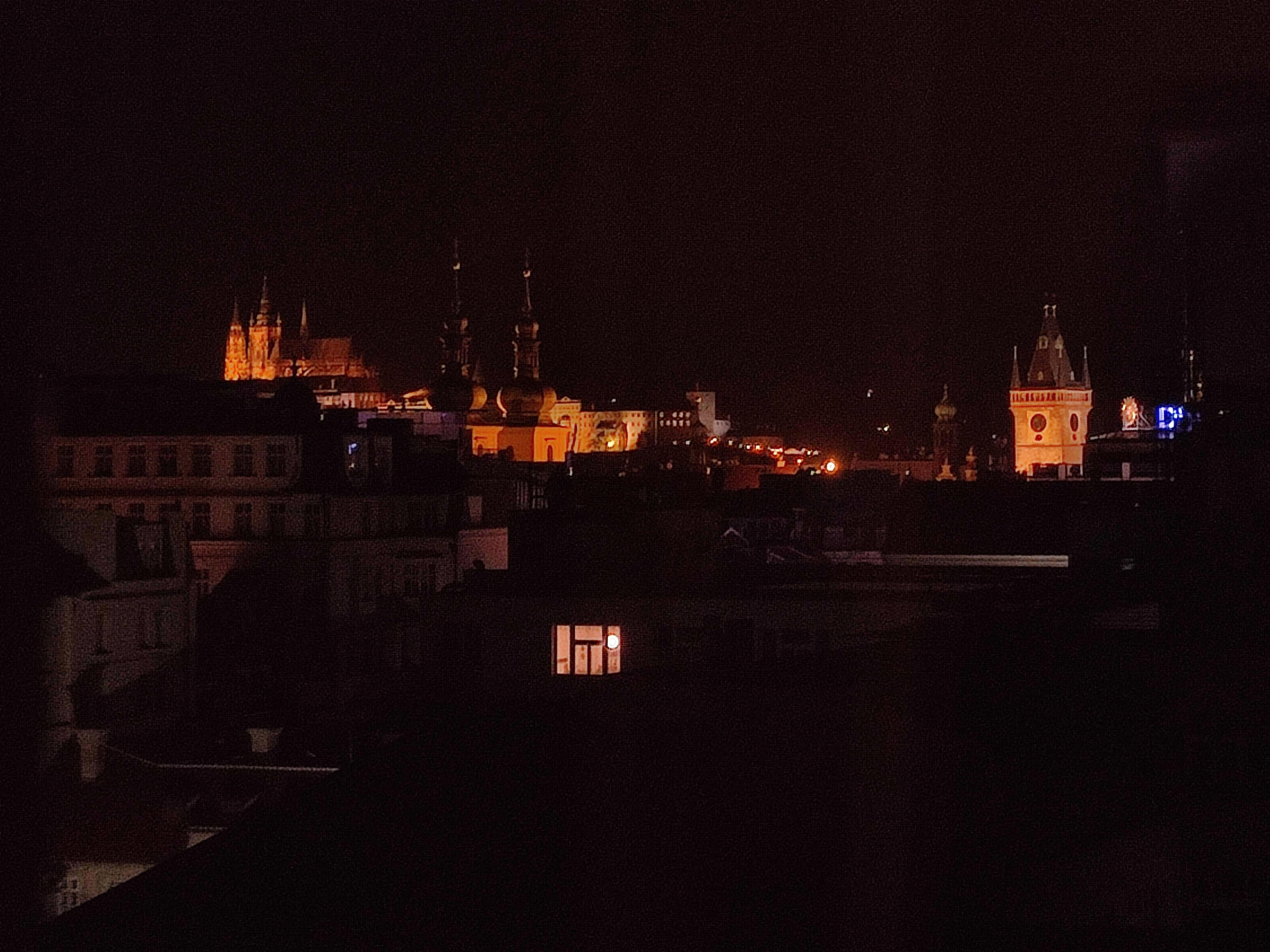 View on the castle from the room