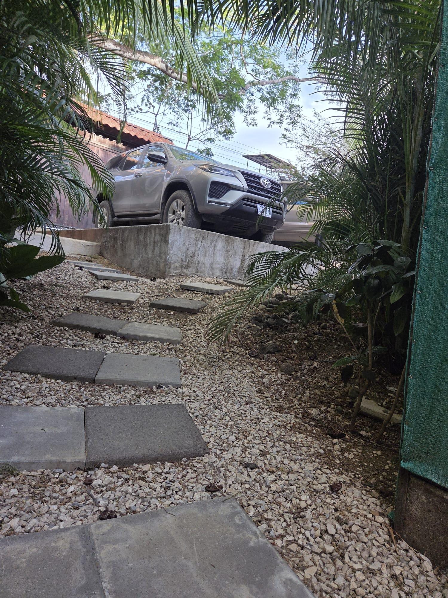 View of our parking spot from the rental