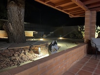 Fenced in back yard was a welcome area for our senior Husky!