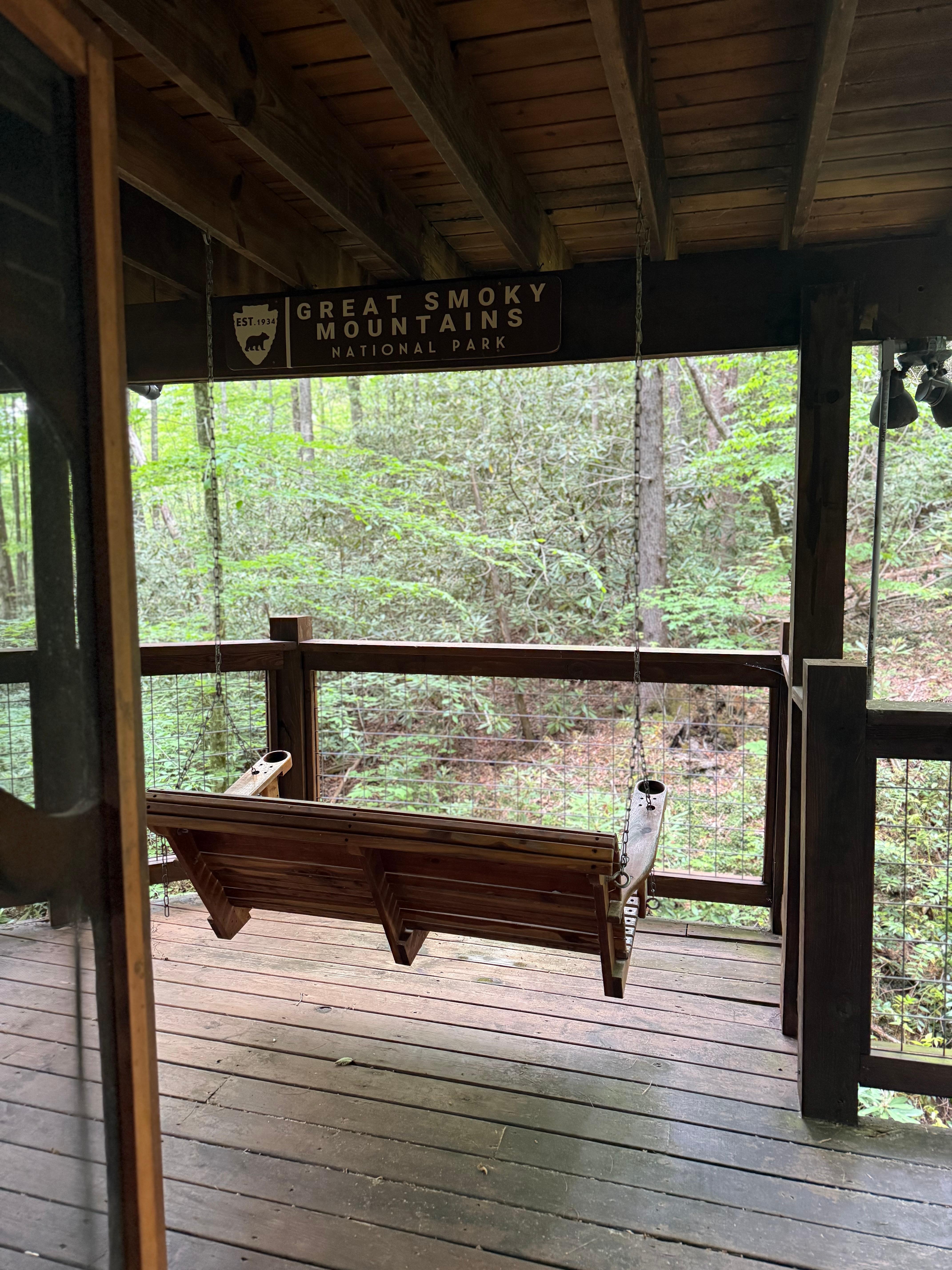 Enjoyed the sounds of nature on the swing