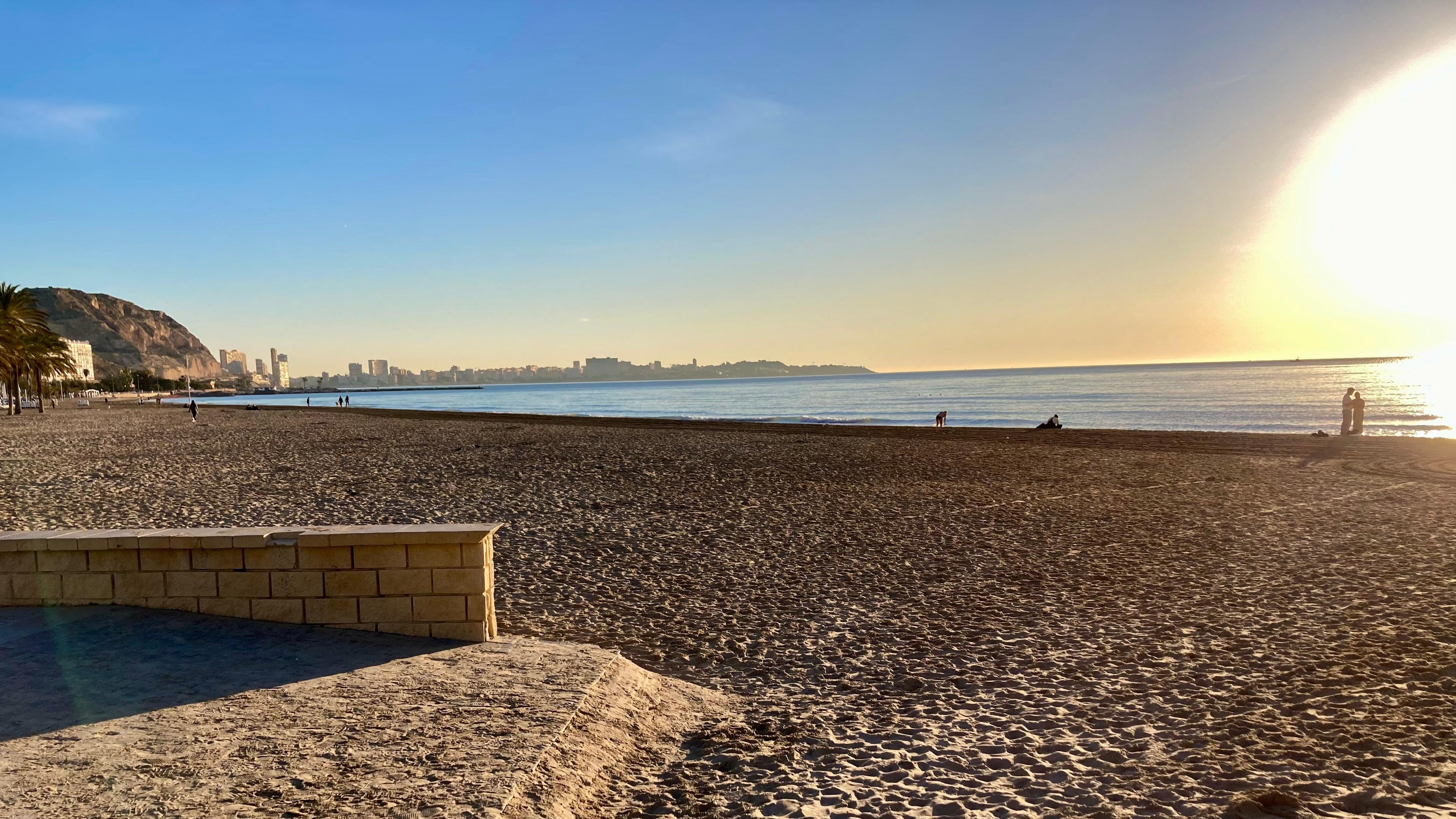 The beach - 5 mins from hotel (taken from airport bus-stop)
