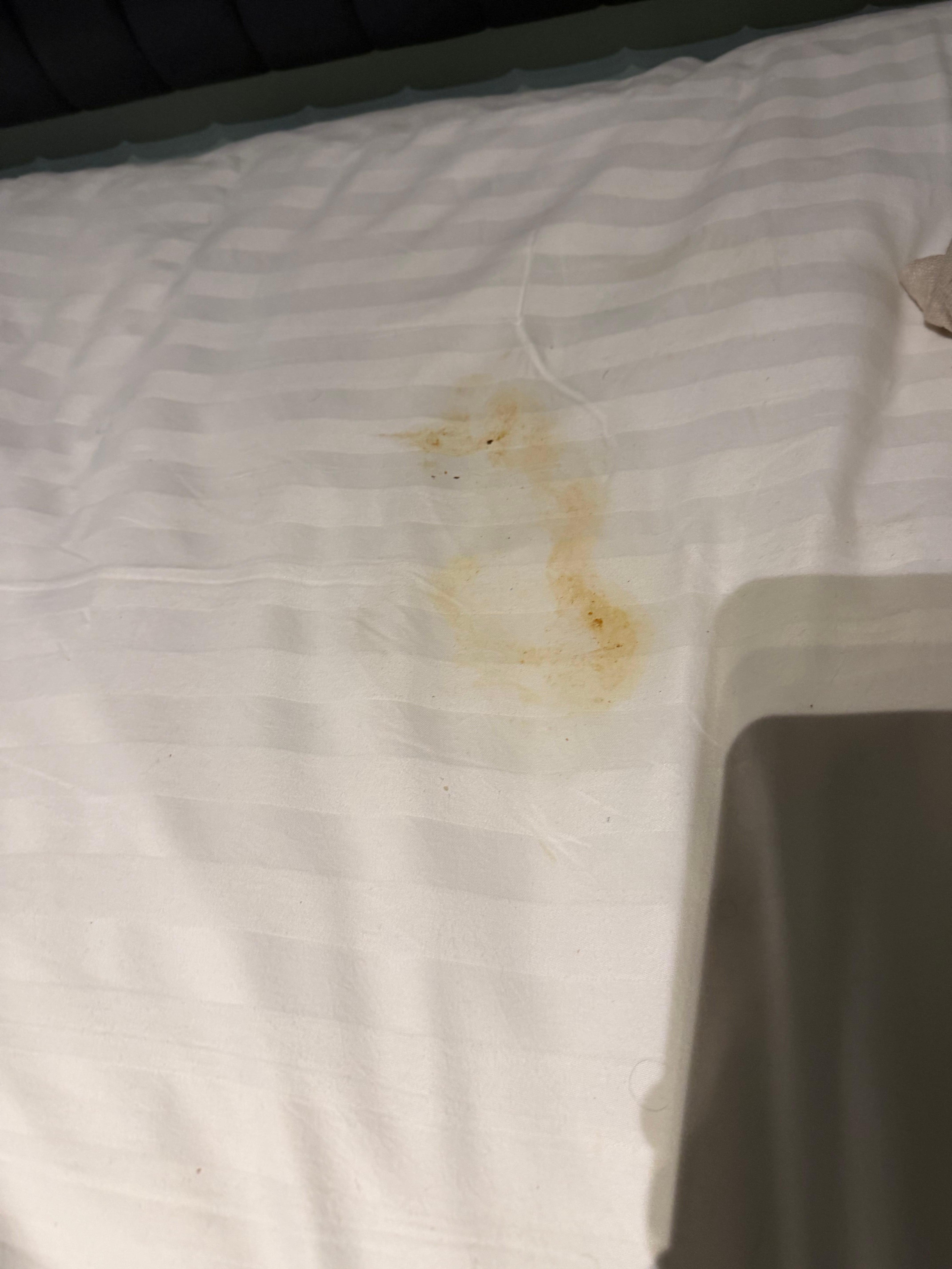 dirty bedding