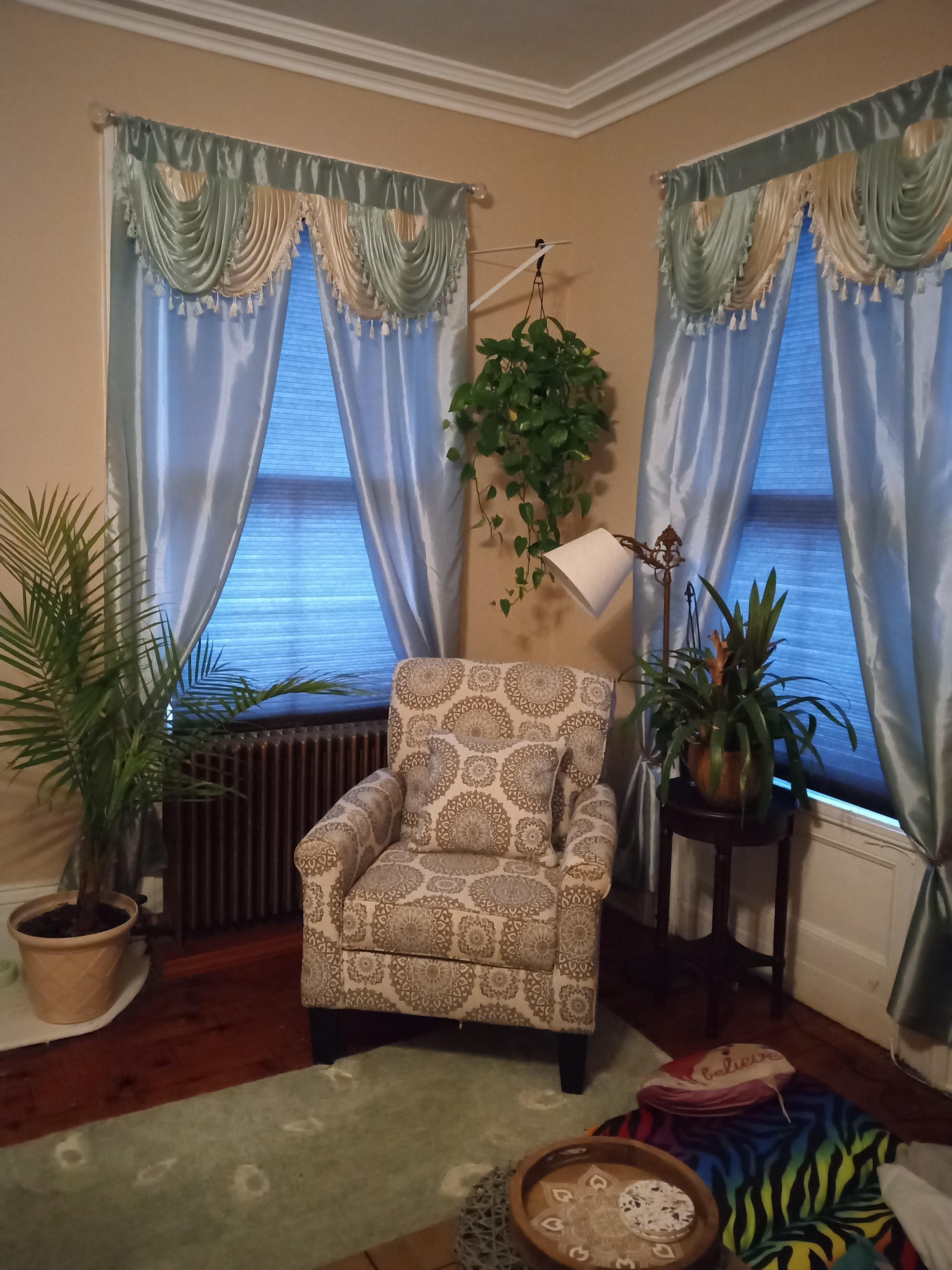 Window corner in living room 