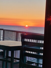 This view is from inside the condo.