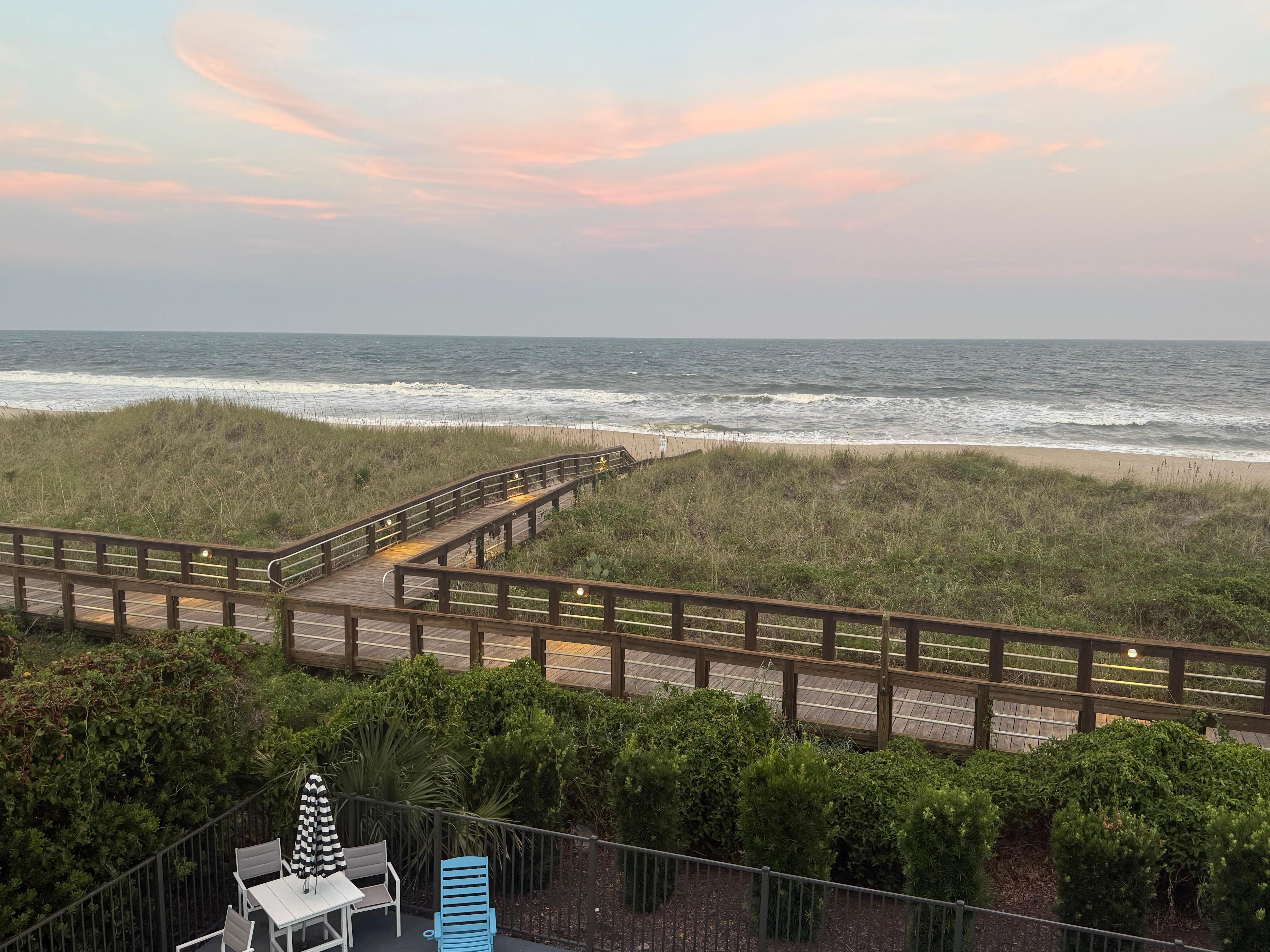 Right on the boardwalk