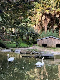 ホテル前のギプスコア公園